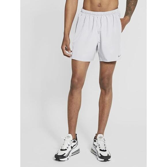 Nike Challenger Men's Brief-Lined Running Shorts White/Silver XX-Large XXL - Picture 3 of 4